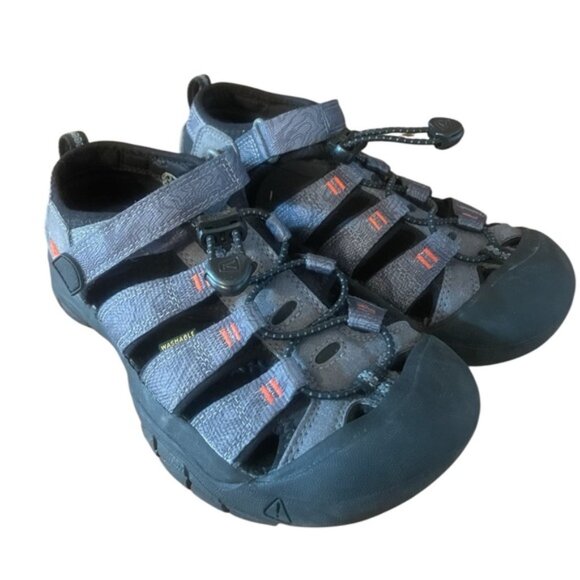 Keen Hiking Summer Shoes Youth Size 3 Grey and Black Water Sandals - Picture 1 of 8